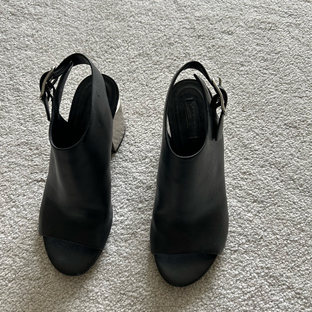 Alexander Wang Black Slingback Sandals